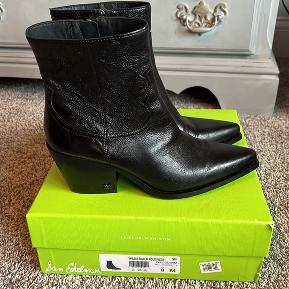 Sam Edelman Wilda, Black Booties - Picture 2 of 5